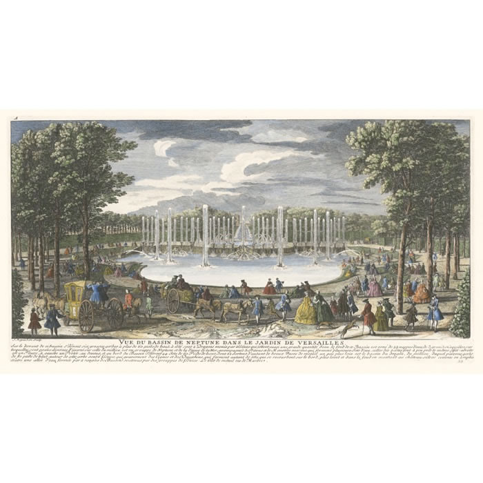 Neptune’s fountain (Château de Versailles) - Une estampe d’après Jacques Rigaud