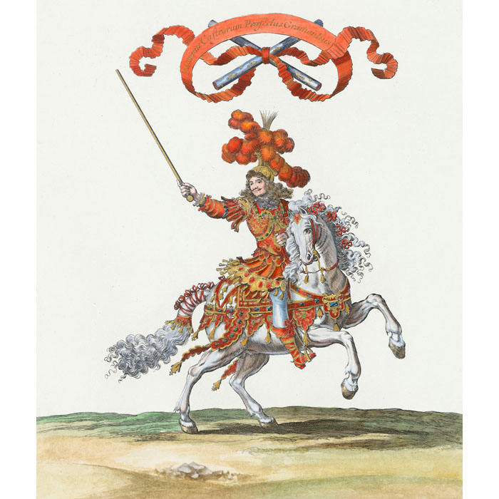 Le maréchal de Gramont en costume de maréchal de camp général - Une estampe d’après François Chauveau