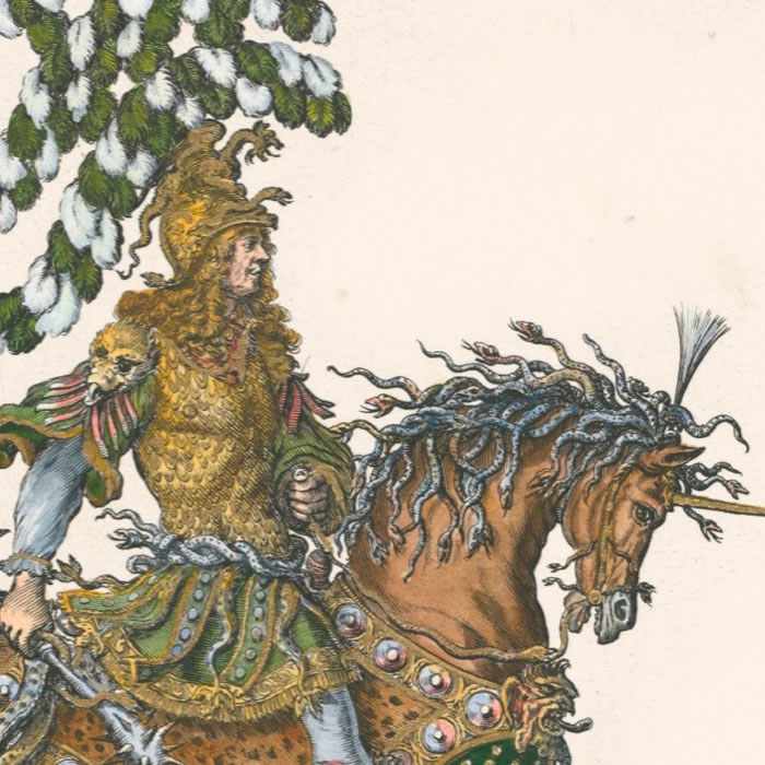 The Duke of Guise, king of the Native Americans - Une estampe d’après François Chauveau