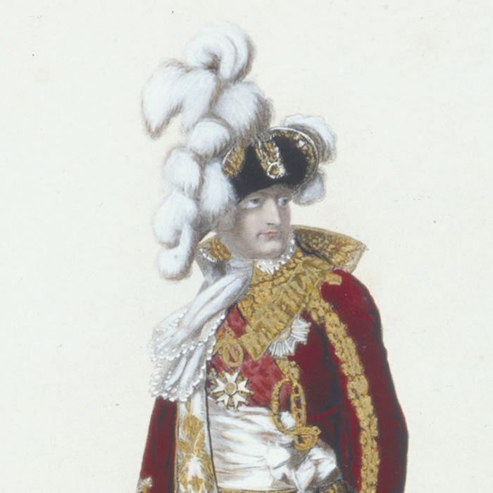 The Emperor I in “petit costume? (Napoleon I) - Une estampe d’après Jean-Baptiste Isabey