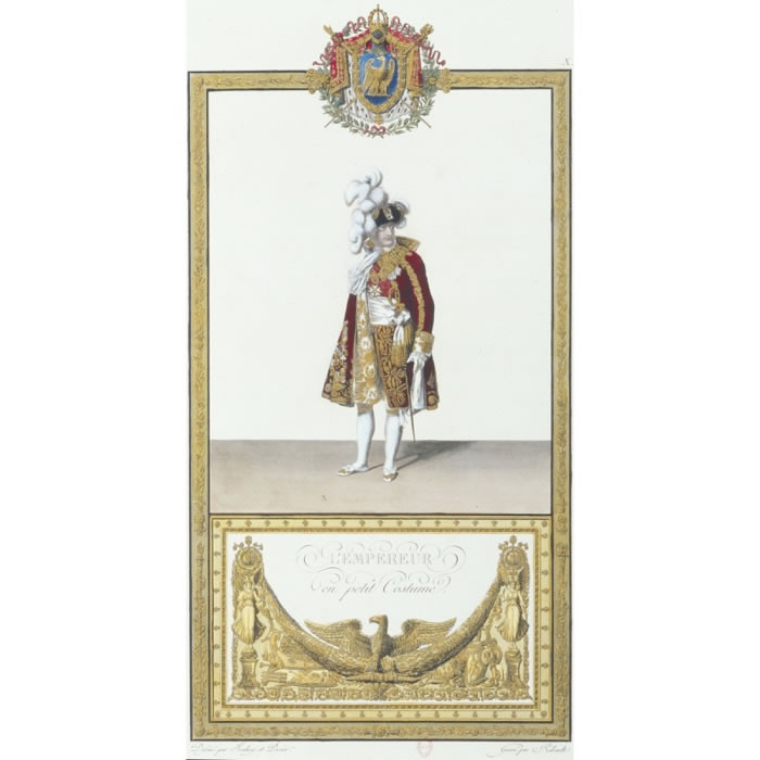 The Emperor I in “petit costume? (Napoleon I) - Une estampe d’après Jean-Baptiste Isabey