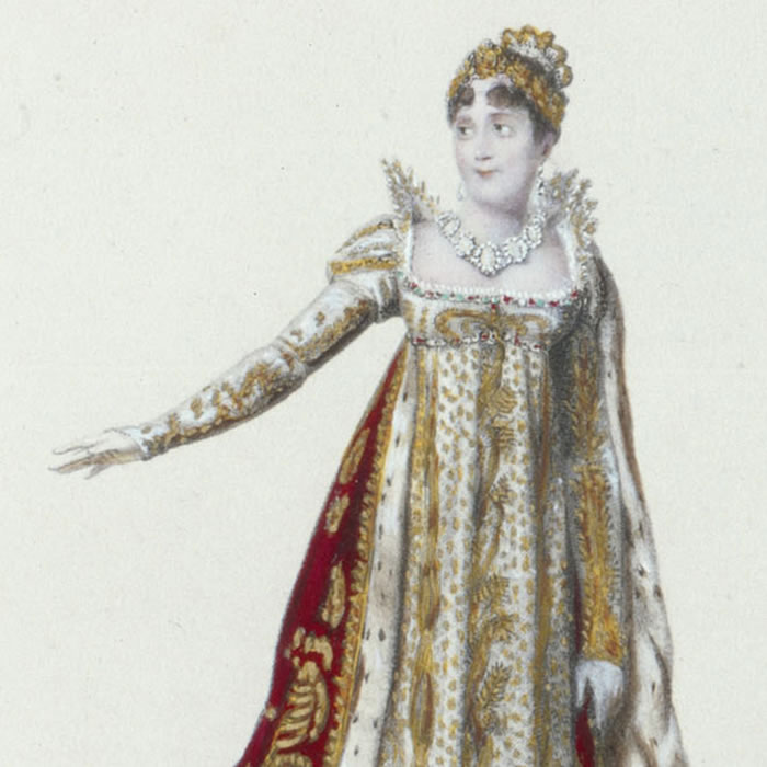 The Empress in “grand costume? (Joséphine) - Une estampe d’après Jean-Baptiste Isabey