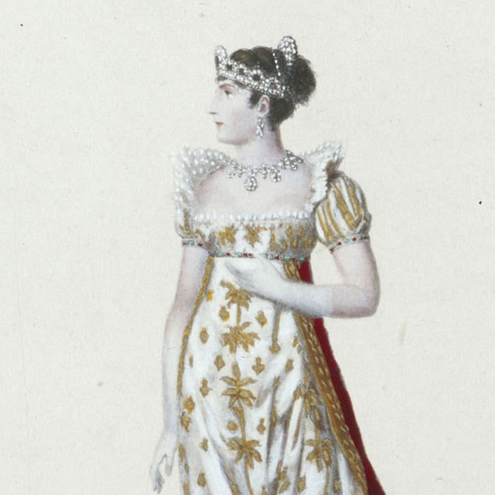 The Empress in “petit costume?(Joséphine) - Une estampe d’après Jean-Baptiste Isabey