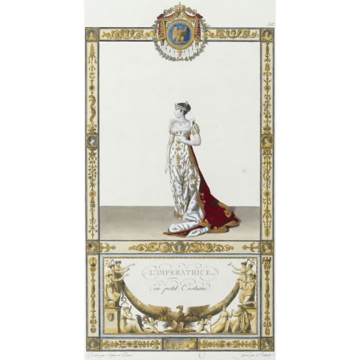 The Empress in “petit costume?(Joséphine) - Une estampe d’après Jean-Baptiste Isabey