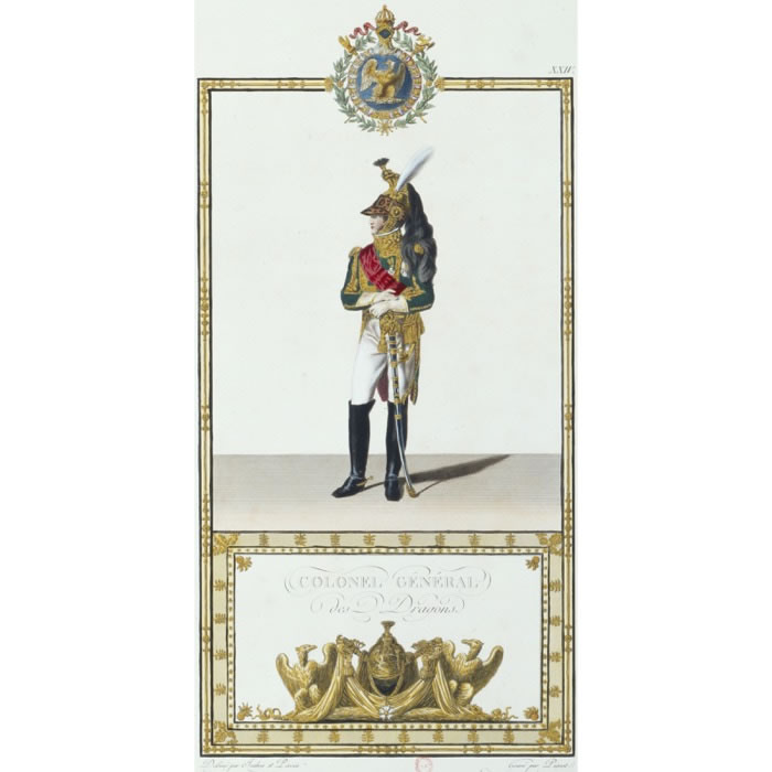 Colonel général des dragons - Une estampe d’après Jean-Baptiste Isabey