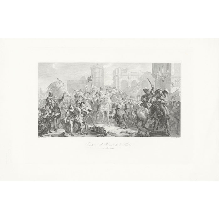 L’entrée d’Henri IV à Paris, le 22 mars 1594 - Une estampe d’après François Gérard