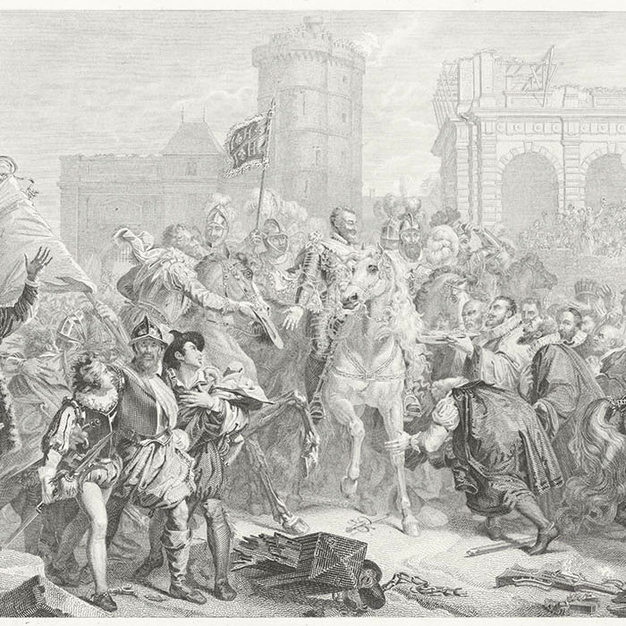 L’entrée d’Henri IV à Paris, le 22 mars 1594 - Une estampe d’après François Gérard