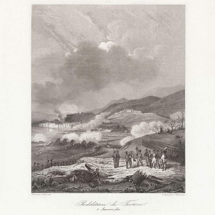 The Surrender of Tortosa, January 2, 1811 - Une estampe d’après Jean Charles Joseph Remond