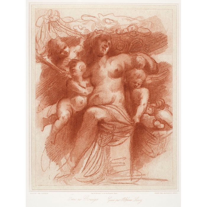 Vénus portée par les Amours - Une estampe d’après Le Corrège