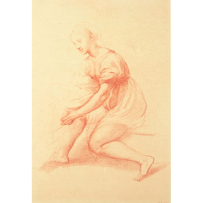 Study of the Virgin for the Holy Family of Francis I - Une estampe d’après  Raphael