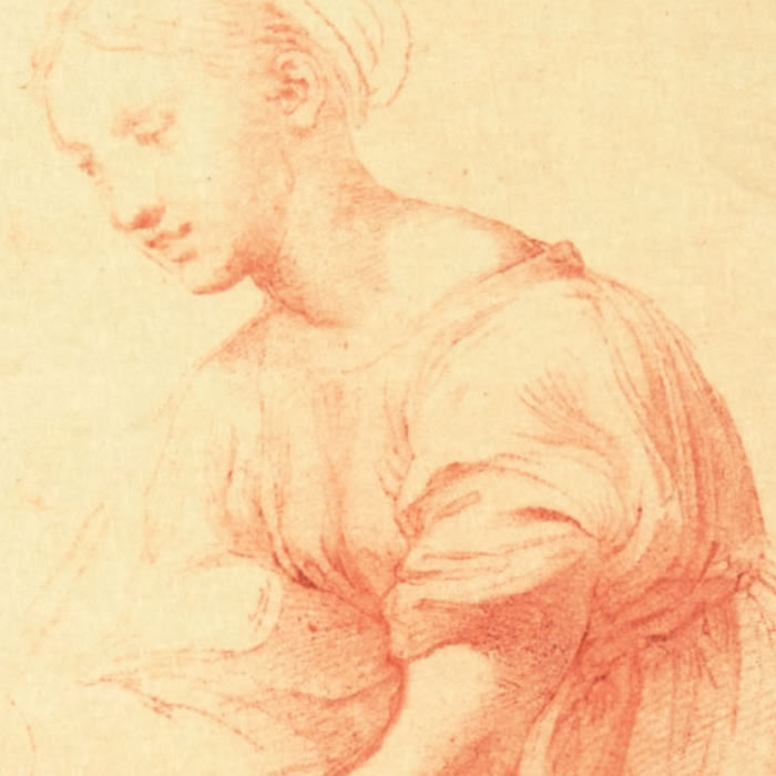 Study of the Virgin for the Holy Family of Francis I - Une estampe d’après  Raphael