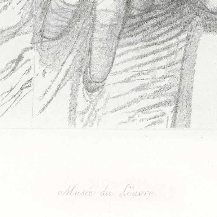 Étude pour sainte Catherine d’Alexandrie - Une estampe d’après  Raphaël