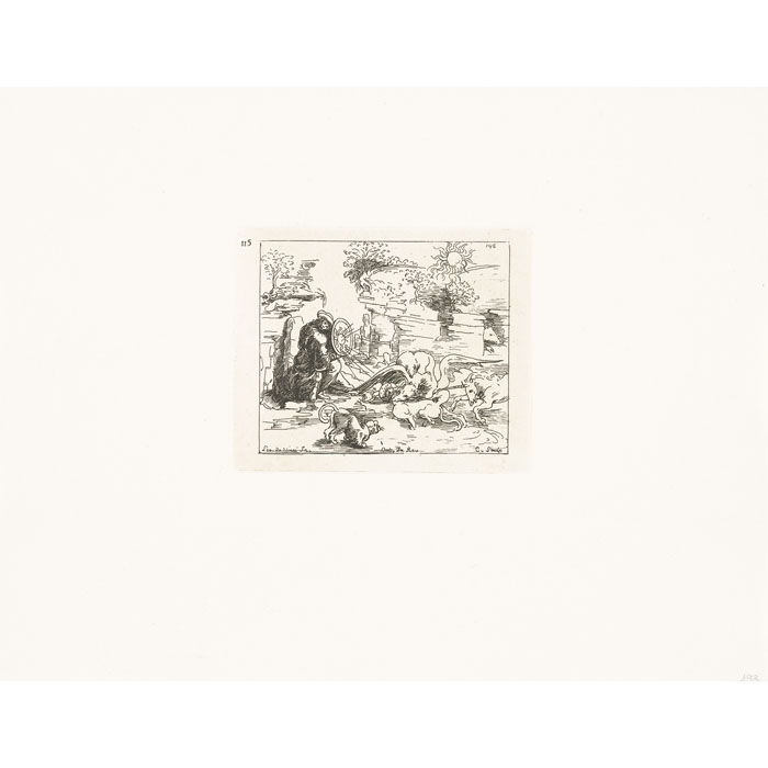 Allégorie au miroir solaire - Une estampe d’après Léonard de Vinci