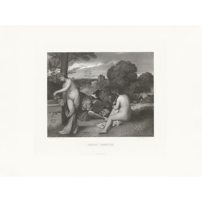 Country Concert - Une estampe d’après  Titian