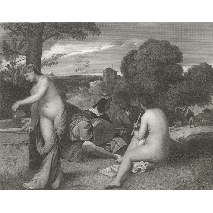 Country Concert - Une estampe d’après  Titian