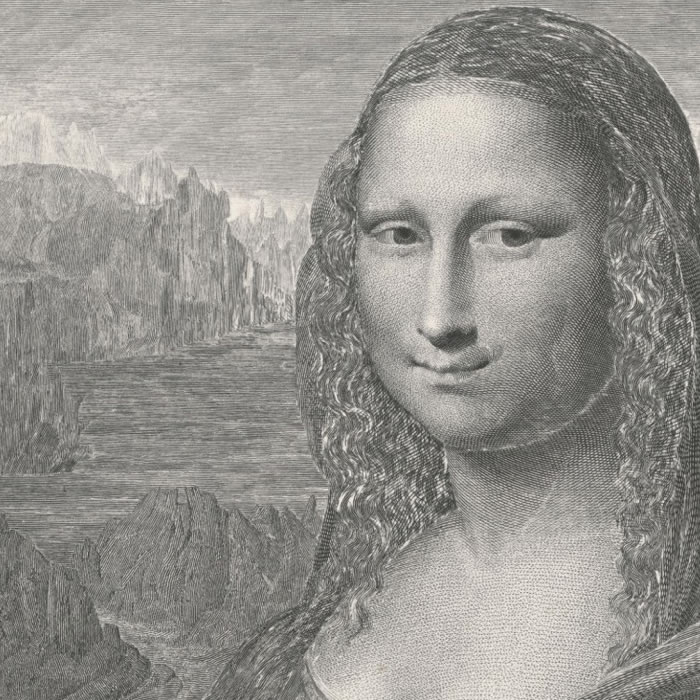 Buy old prints and engravings from Leonardo da Vinci: The portrait