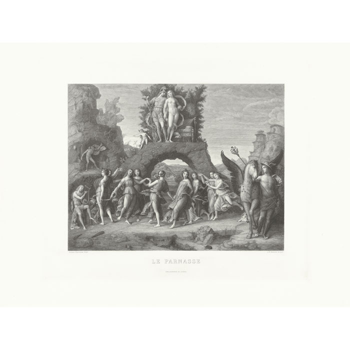 The Parnasse - Une estampe d’après Andrea Mantegna