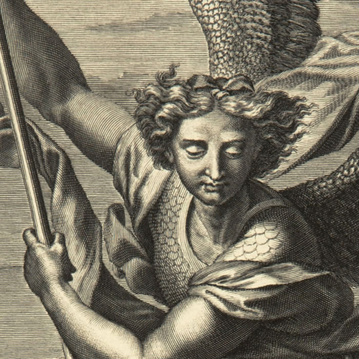 Saint Michael slaying the dragon