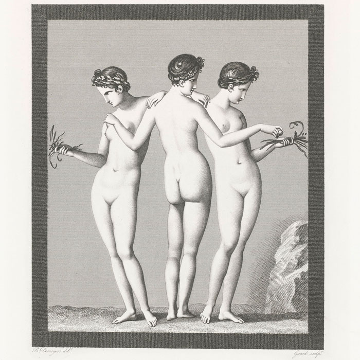The Three Graces - Une estampe d’après Auguste Boucher-Desnoyer