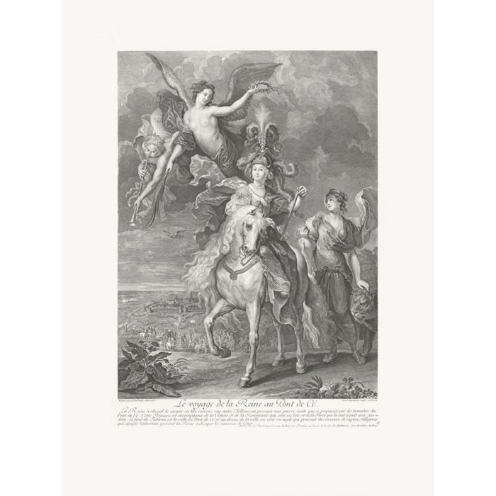 Le voyage de la reine aux Ponts-de-Cé - Une estampe d’après Petrus Paulus Rubens