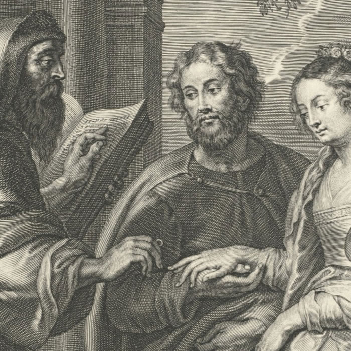 The Marriage of the Virgin - Une estampe d’après Peter Paul Rubens