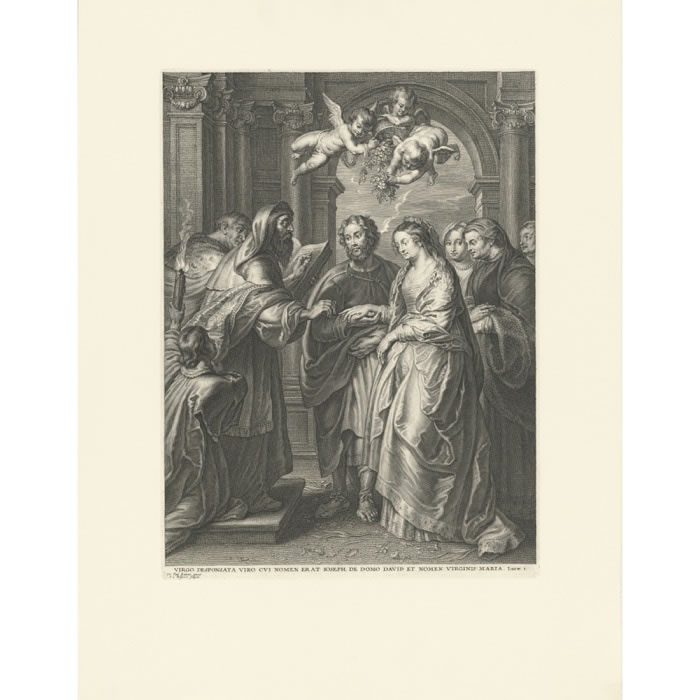 The Marriage of the Virgin - Une estampe d’après Peter Paul Rubens