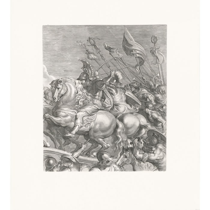 Combat des Amazones - Une estampe d’après Petrus Paulus Rubens