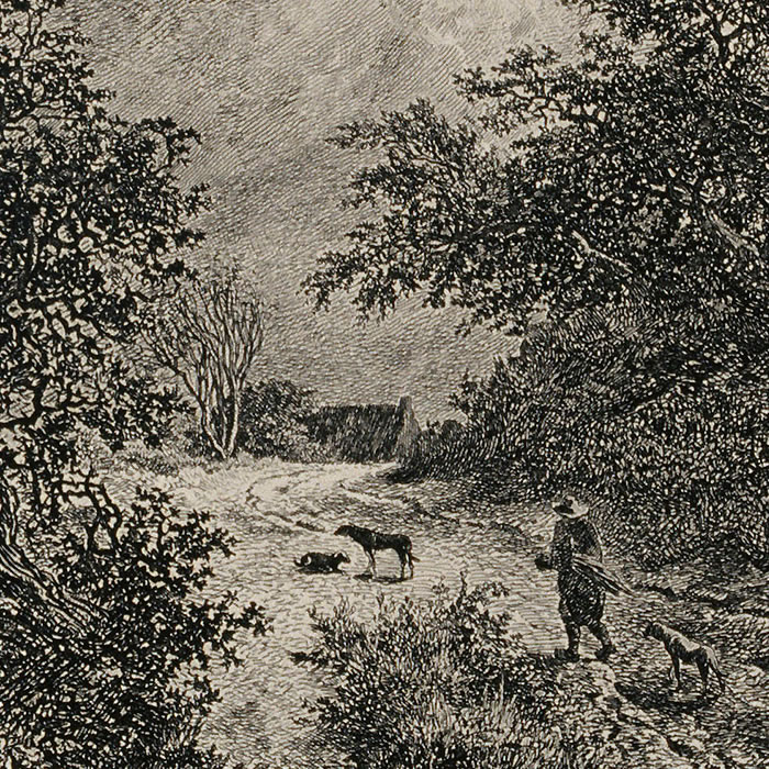 Le buisson - Une estampe d’après Jacob Isaacksz Van Ruisdael