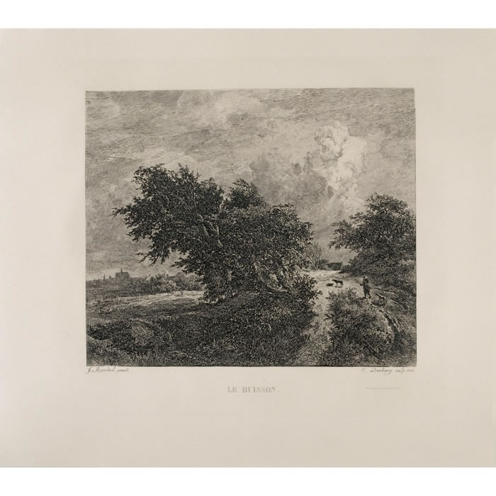 Le buisson - Une estampe d’après Jacob Isaacksz Van Ruisdael