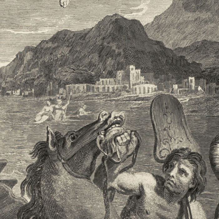 L’Eau : Triomphe de Neptune et d’Amphitrite - Une estampe d’après Louis de Boullongne