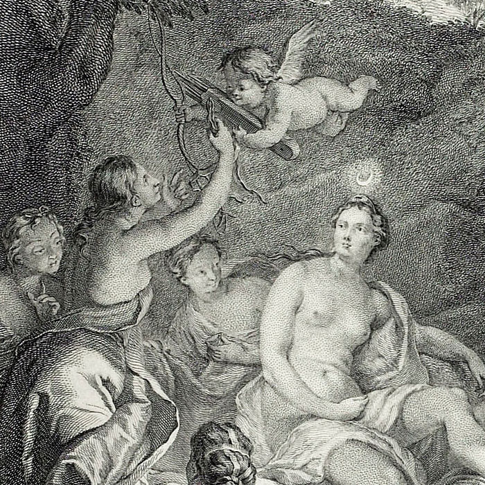 Diane’s Bath - Une estampe d’après Noël Coypel