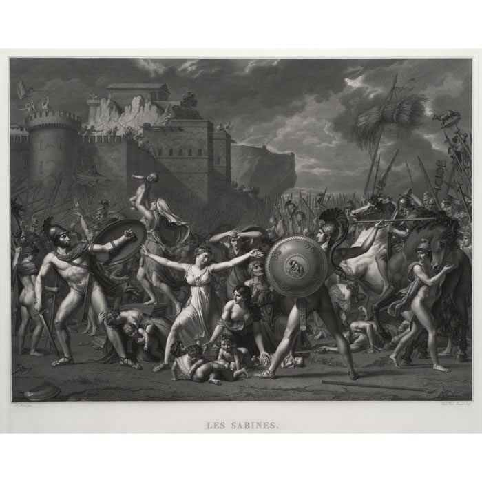 Les Sabines - Une estampe d’après Jacques Louis David