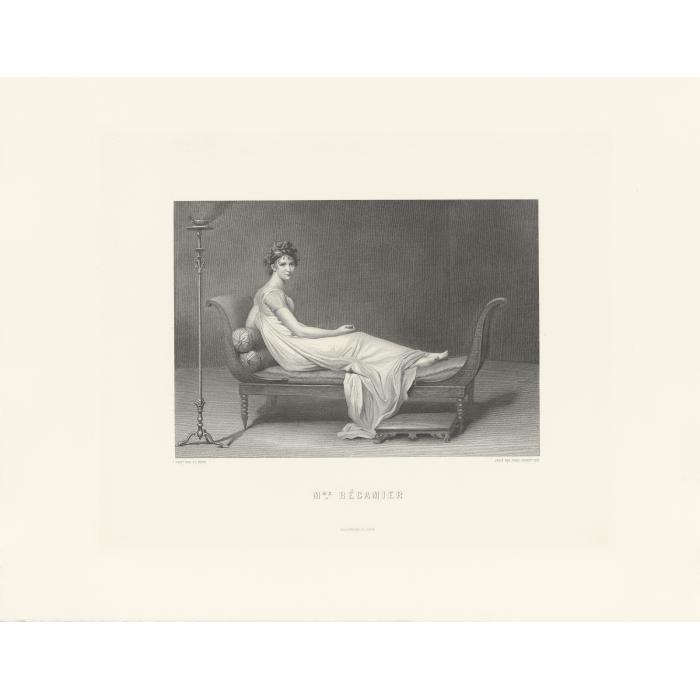 Madame Récamier - Une estampe d’après Jacques Louis David