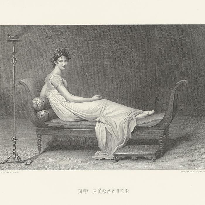 Madame Récamier - Une estampe d’après Jacques Louis David