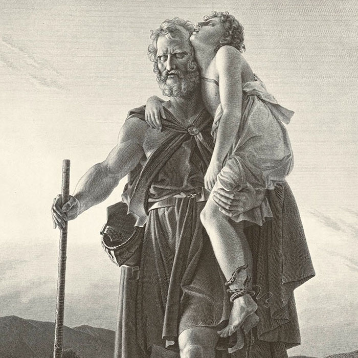 Blind Belisarius - Une estampe d’après François-Pascal-Simon Gérard