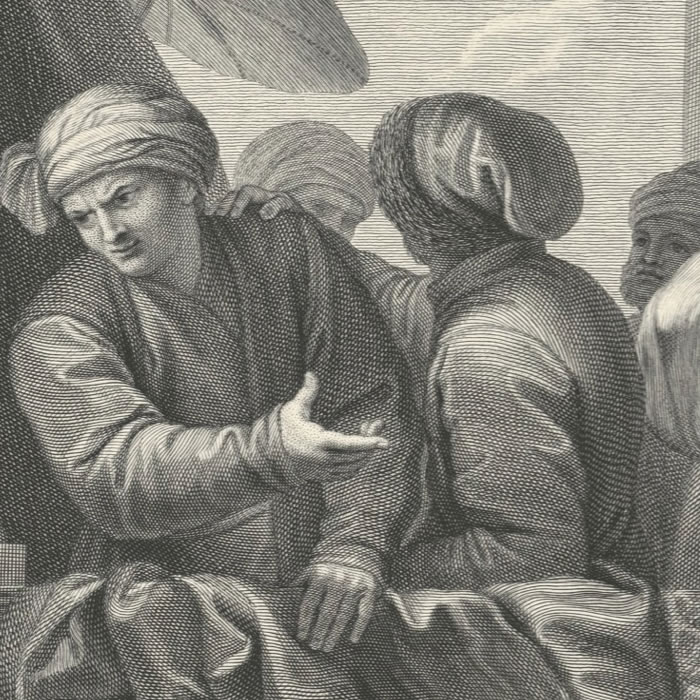 Les différentes nations de l’Afrique peintes dans le grand escalier de Versailles - Une estampe d’après Charles Le Brun