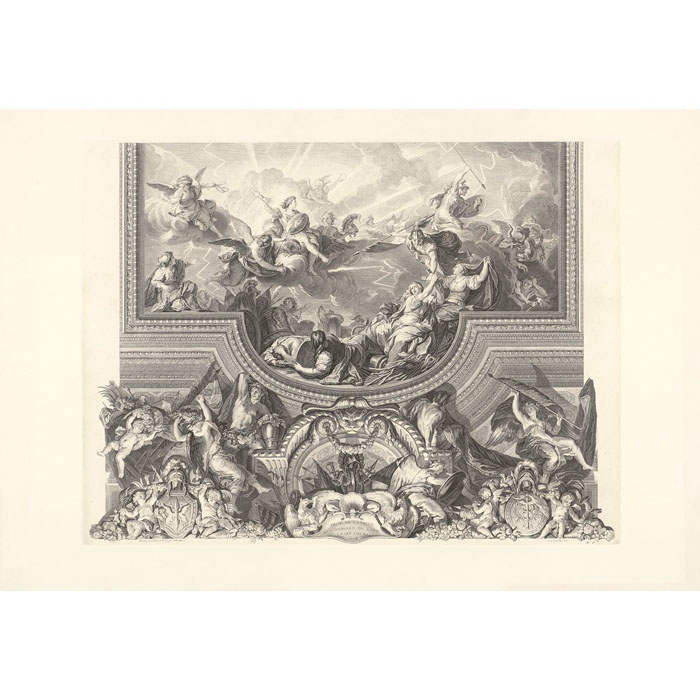 Capture of the City of Ghent in Six Days (1678) - Une estampe d’après Charles Le Brun