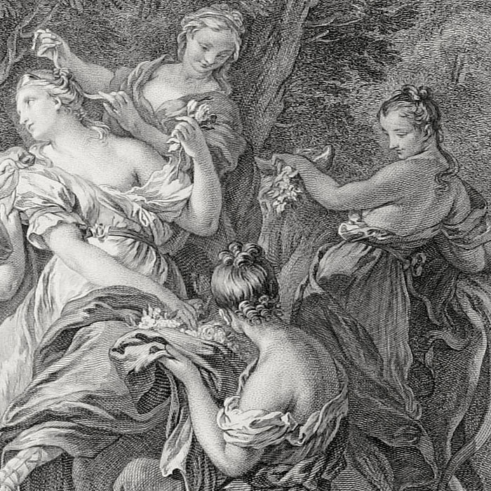 Kidnapping of Europe - Une estampe d’après François Lemoyne