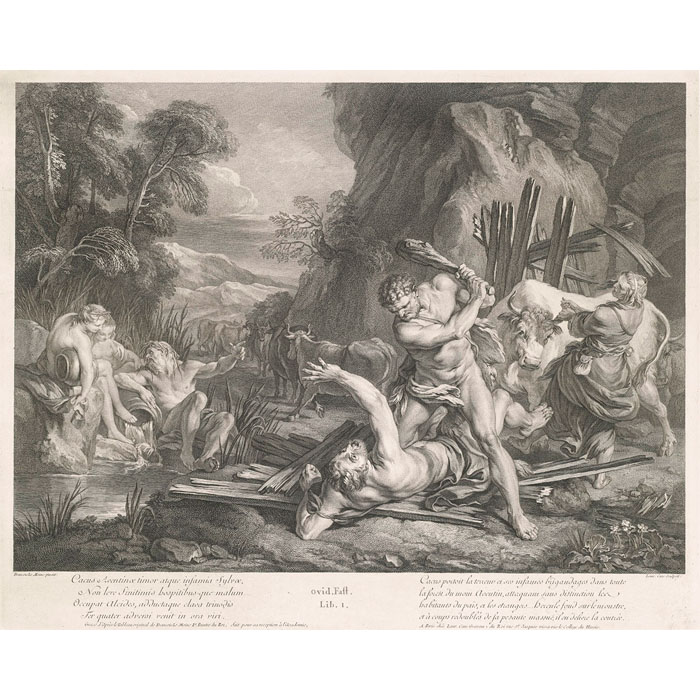 Céphale enlevé par l’Aurore - Une estampe d’après François Lemoyne