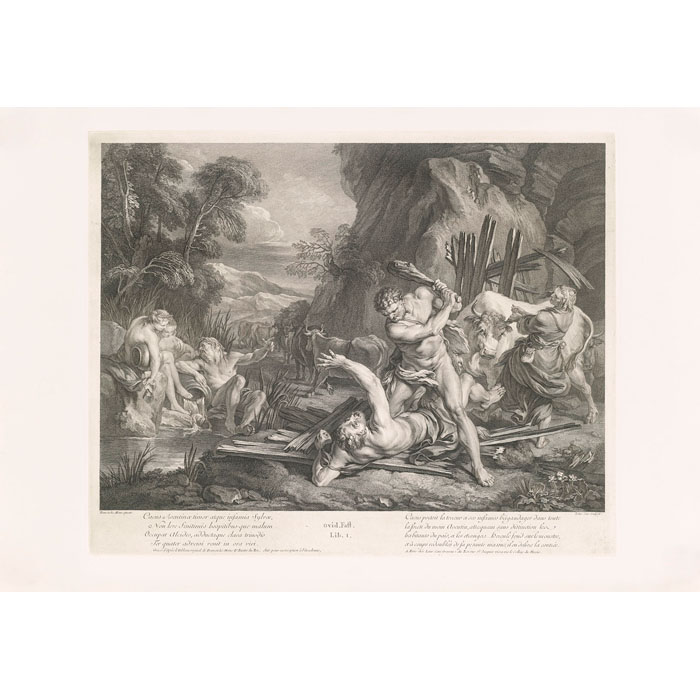 Céphale enlevé par l’Aurore - Une estampe d’après François Lemoyne