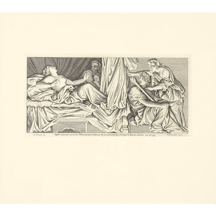 Naissance d’Hercule - Une estampe d’après Nicolas Poussin