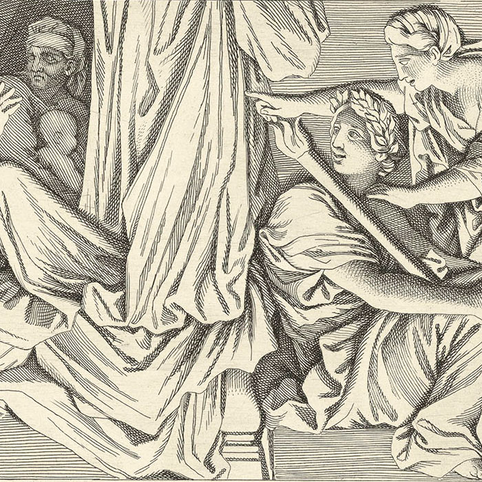 Naissance d’Hercule - Une estampe d’après Nicolas Poussin