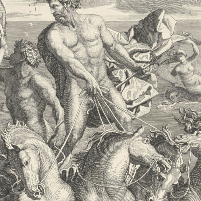 Le Triomphe de Galatée - Une estampe d’après Nicolas Poussin