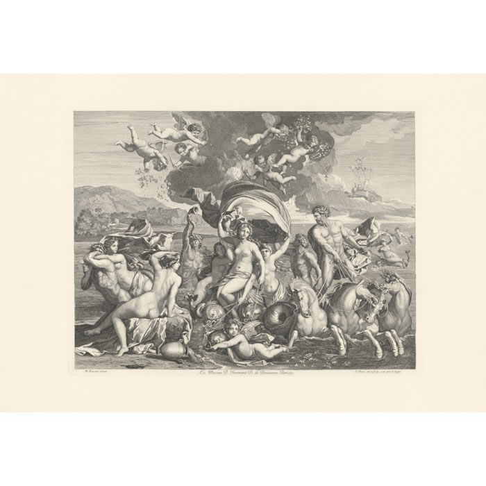 Le Triomphe de Galatée - Une estampe d’après Nicolas Poussin