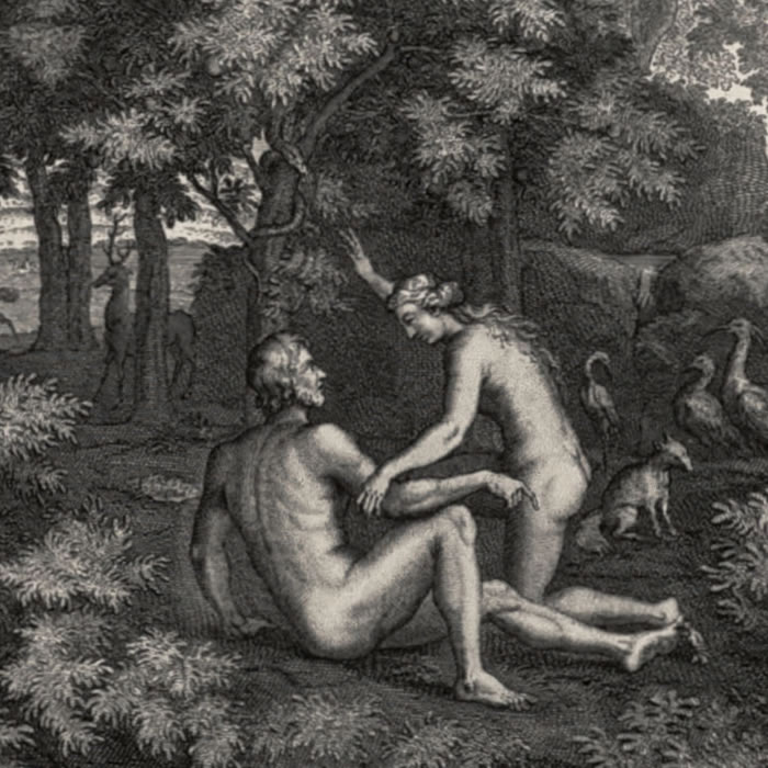 Spring or Earthly paradise - Une estampe d’après Nicolas Poussin