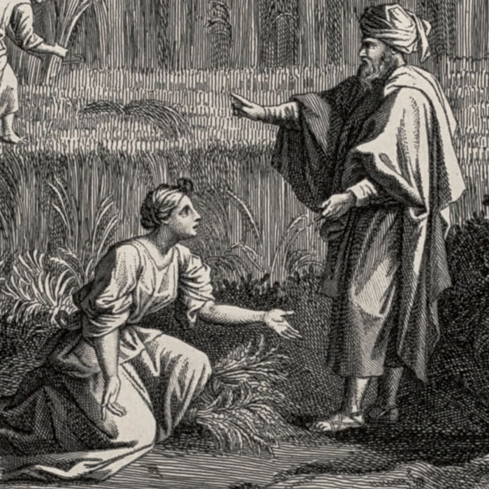 L’Eté, ou Ruth et Booz - Une estampe d’après Nicolas Poussin