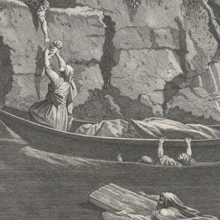 L’Hiver, ou le Déluge - Une estampe d’après Nicolas Poussin