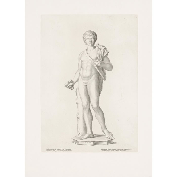 Gladiator - Une estampe d’après Claude Mellan