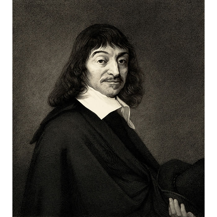 René Descartes - Une estampe d’après Frans Hals