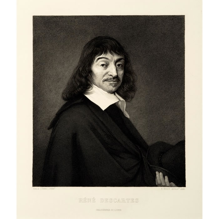 René Descartes - Une estampe d’après Frans Hals
